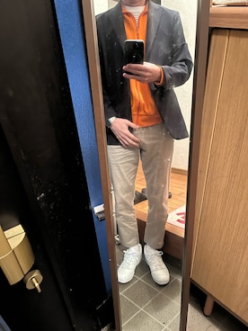 「アイテム（テーラードジャケット）」を使った、169男さん（メンズ・169cm・40代）の秋コーディネート