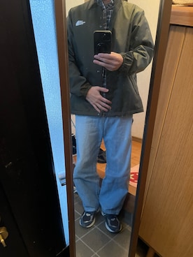 「アイテム（ナイロンジャケット）」を使った、169男さん（メンズ・169cm）の秋コーディネート