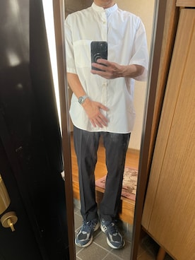 「NEW BALANCE（ニューバランス）のアイテム（スニーカー、その他）」を使った、169男さん（メンズ・169cm）の夏コーディネート
