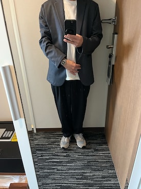 「アイテム（テーラードジャケット）」を使った、169男さん（メンズ・169cm・40代）の秋コーディネート