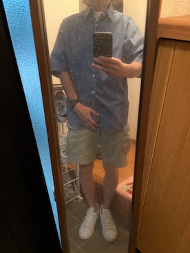 「アイテム（スニーカー）」を使った、169男さん（メンズ・169cm・40代）の秋コーディネート