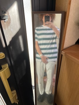 「アイテム（Tシャツ/カットソー）」を使った、169男さん（メンズ・169cm・40代）の夏コーディネート