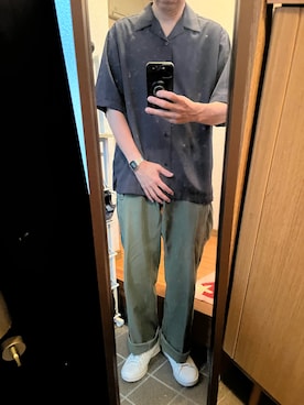「adidas（アディダス）のアイテム（スニーカー、ホワイト系）」を使った、169男さんの夏コーディネート
