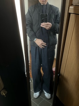 「アイテム（腕時計）」を使った、169男さん（メンズ・169cm）の冬コーディネート