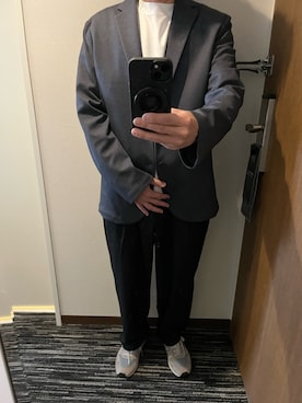 「アイテム（テーラードジャケット）」を使った、169男さん（メンズ・169cm・40代）の秋コーディネート