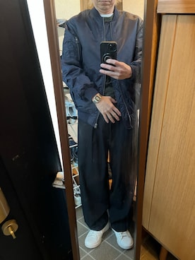 「CASIO(カシオ)のアイテム」を使った、169男さん(メンズ・169cm)の冬コーディネート