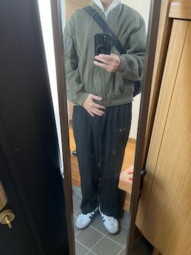 「アイテム（ブルゾン）」を使った、169男さん（メンズ・169cm・40代）の秋コーディネート