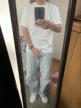 「アイテム（デジタル腕時計）」を使った、169男さん（メンズ・169cm）の秋コーディネート