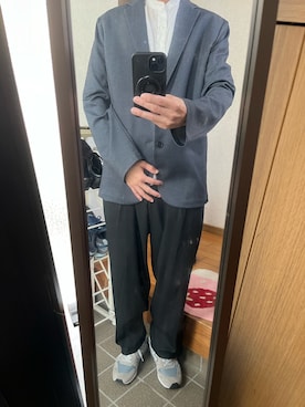 「アイテム（テーラードジャケット）」を使った、169男さん（メンズ・169cm・40代）の秋コーディネート