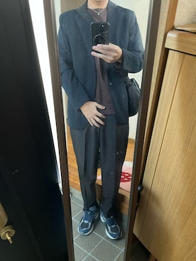 「アイテム（腕時計）」を使った、169男さん（メンズ・169cm）の冬コーディネート