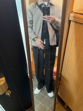 「アイテム（パンツ）」を使った、169男さん（メンズ・169cm・40代）の冬コーディネート