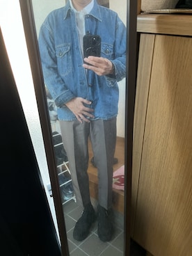 「アイテム（デジタル腕時計）」を使った、169男さん（メンズ・169cm・40代）の秋コーディネート