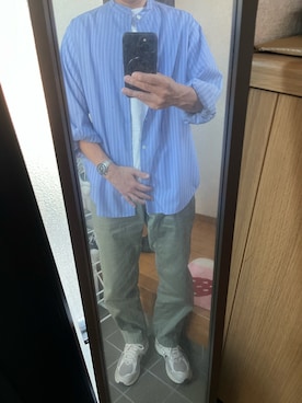 「アイテム（アナログ腕時計）」を使った、169男さん（メンズ・169cm）の秋コーディネート