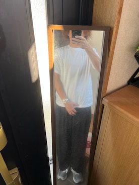 「アイテム（スラックス）」を使った、169男さん（メンズ・169cm・40代）の夏コーディネート