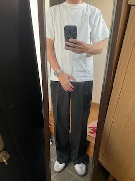 「adidas（アディダス）のアイテム（スニーカー、ホワイト系）」を使った、169男さんの夏コーディネート