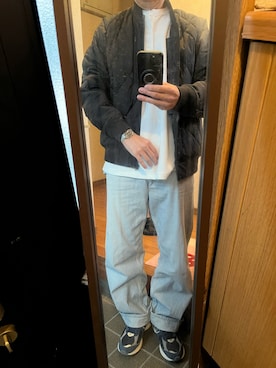 「OMEGA（オメガ）のアイテム」を使った、169男さん（メンズ・169cm）の冬コーディネート