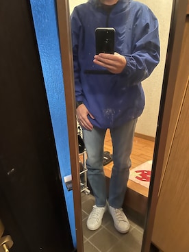 「アイテム（ナイロンジャケット）」を使った、169男さん（メンズ・169cm）の秋コーディネート