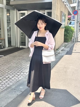「アイテム（ワンピース）」を使った、airiさん（レディース・161cm）の夏コーディネート