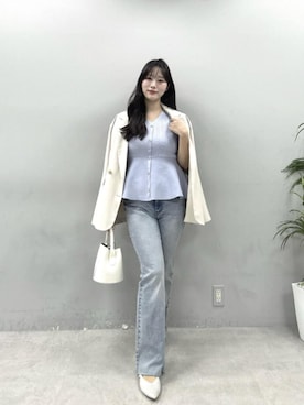 「natural couture（ナチュラルクチュール）のアイテム」を使った、airiさん（レディース・161cm）の春コーディネート