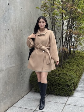 「natural couture（ナチュラルクチュール）のアイテム」を使った、airiさん（レディース・161cm）の秋コーディネート