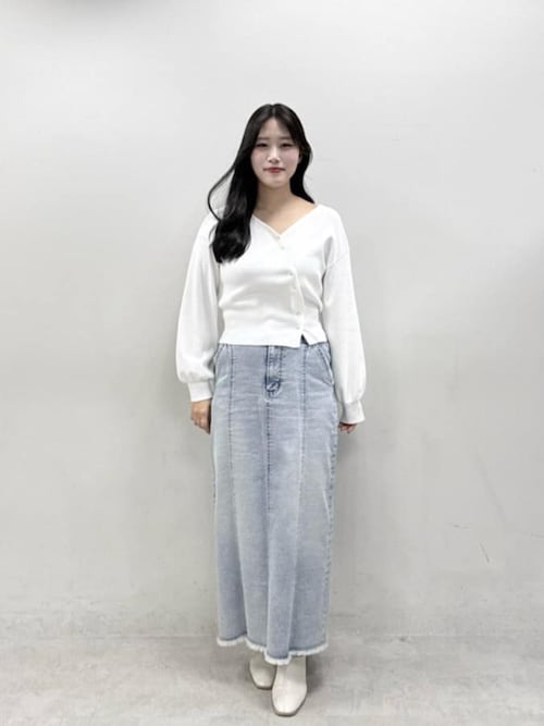 ストレートデニムタイトスカート