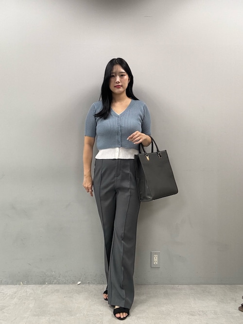 【モダンな装い★】Dior フレアパンツ ニット ゴムウエスト コーデのアクセントに♪】Dior☆フレアパンツ (Dior/パンツ