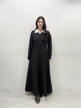 「natural couture（ナチュラルクチュール）のアイテム（ワンピース）」を使った、airiさん（レディース・161cm）の秋コーディネート