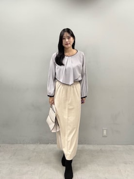 「natural couture（ナチュラルクチュール）のアイテム（ショルダーバッグ）」を使った、airiさん（レディース・161cm）の秋コーディネート