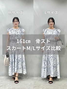 「natural couture（ナチュラルクチュール）のアイテム（シャツ/ブラウス）」を使った、airiさん（レディース・161cm）の夏コーディネート