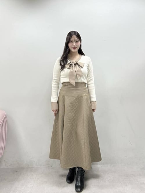 osono〉エンボスジャガードスカート（スカート）｜natural couture