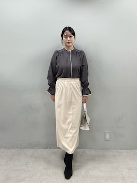 「natural couture（ナチュラルクチュール）のアイテム（ショルダーバッグ）」を使った、airiさん（レディース・161cm）の秋コーディネート