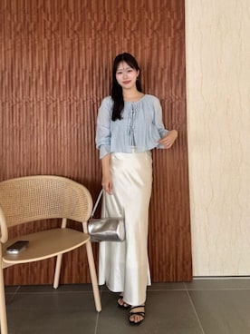 「natural couture（ナチュラルクチュール）のアイテム」を使った、airiさん（レディース・161cm）の春コーディネート