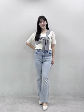 「natural couture（ナチュラルクチュール）のアイテム」を使った、airiさん（レディース・161cm）の春コーディネート