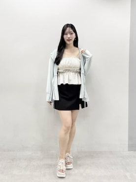 「natural couture（ナチュラルクチュール）のアイテム」を使った、airiさん（レディース・161cm）の春コーディネート