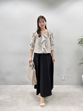 「アイテム（ワンピース）」を使った、airiさん（レディース・161cm）の夏コーディネート