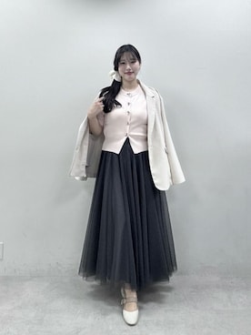 「natural couture（ナチュラルクチュール）のアイテム」を使った、airiさん（レディース・161cm）の春コーディネート