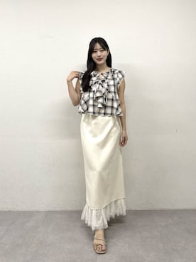 「natural couture（ナチュラルクチュール）のアイテム」を使った、airiさん（レディース・161cm）の春コーディネート