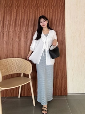 「natural couture（ナチュラルクチュール）のアイテム」を使った、airiさん（レディース・161cm）の春コーディネート