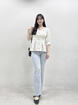 「natural couture（ナチュラルクチュール）のアイテム」を使った、airiさん（レディース・161cm）の春コーディネート