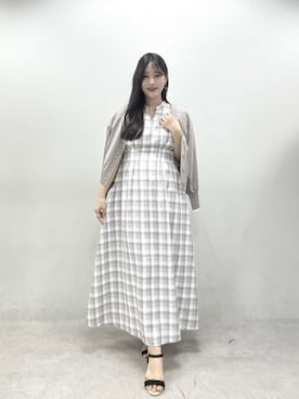 「natural couture（ナチュラルクチュール）のフロントタックスキッパーワンピース（ワンピース、その他）」を使った、airiさん（レディース・161cm）の春コーディネート