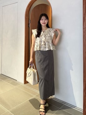 「natural couture（ナチュラルクチュール）のアイテム」を使った、airiさん（レディース・161cm）の春コーディネート