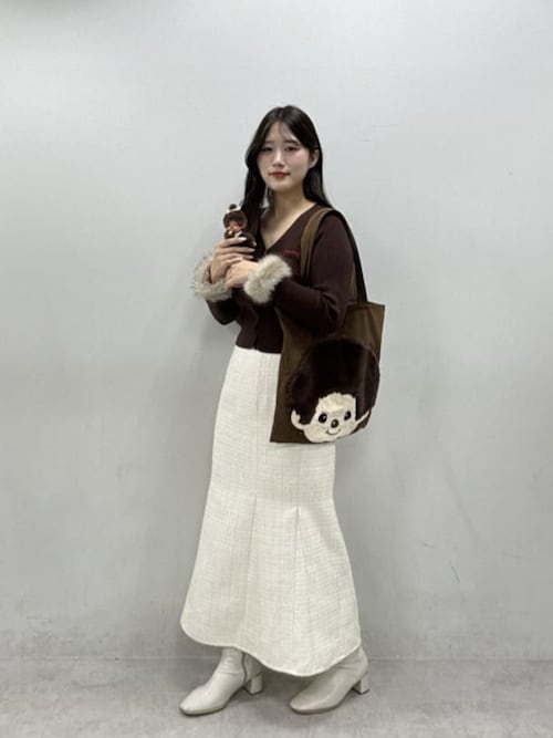 【新品・未開封】 モンチッチ ナチュ　スエードビックポケットトート　ブラウン モンチッチ×natural couture】スエードビックポケットトート（トート