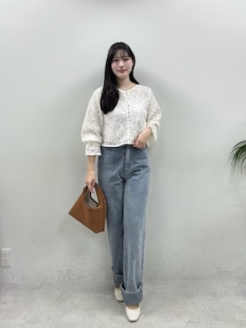 「natural couture（ナチュラルクチュール）のアイテム」を使った、airiさん（レディース・161cm）の春コーディネート