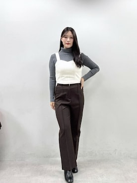 「natural couture（ナチュラルクチュール）のアイテム」を使った、airiさん（レディース・161cm）の秋コーディネート