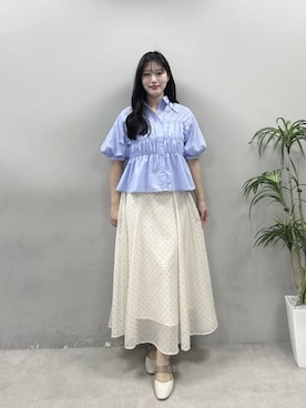 「natural couture（ナチュラルクチュール）のアイテム」を使った、airiさん（レディース・161cm）の春コーディネート