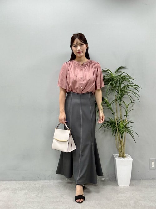 セール】【WEB限定】麻混フレア袖ブラウス（シャツ/ブラウス