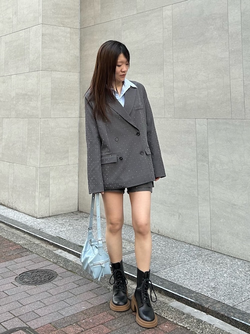 【SET UPで着られる！】フリルベルト付ジャケット