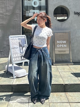 「RAY CASSIN（レイカズン）のアイテム」を使った、asamiさん（レディース・152cm）の春コーディネート