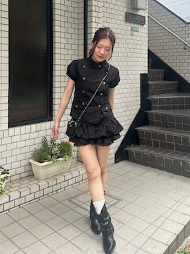 「RAY CASSIN（レイカズン）のアイテム（トップス）」を使った、asamiさん（レディース・152cm）の夏コーディネート