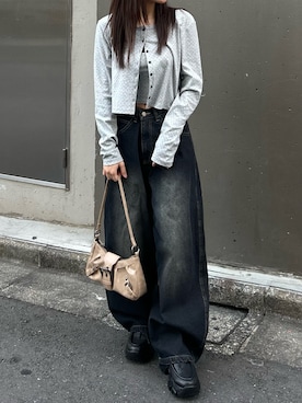 「RAY CASSIN（レイカズン）のアイテム」を使った、asamiさん（レディース・152cm）の冬コーディネート